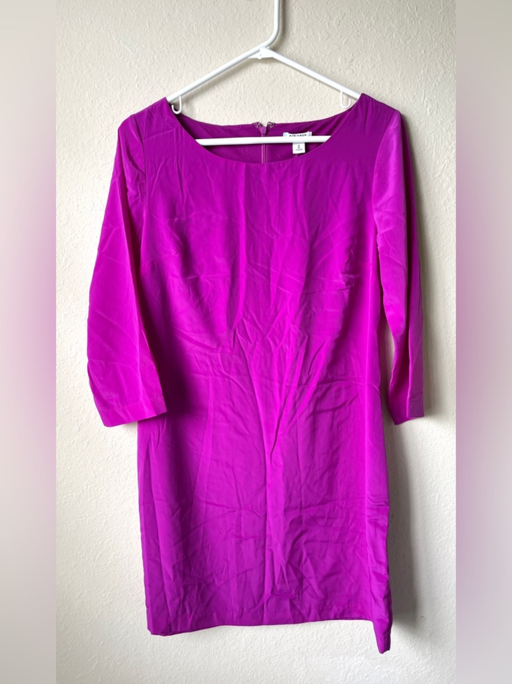 Old Navy Magenta Long-Sleeve Sheath Dress